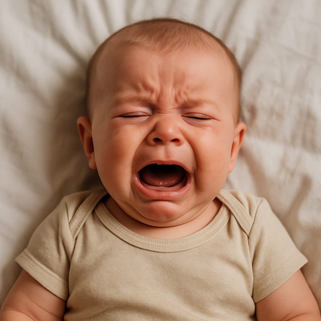 البكاء عند الرضيع: لغة الطفل الأولى… هل يجب القلق؟